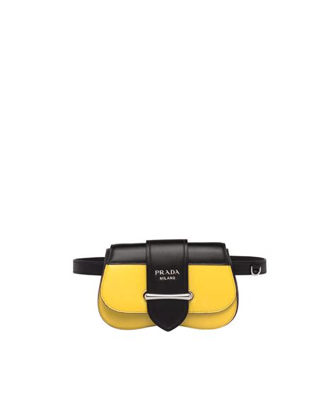 Sunny Yellow/black Prada Sidonie belt bag 